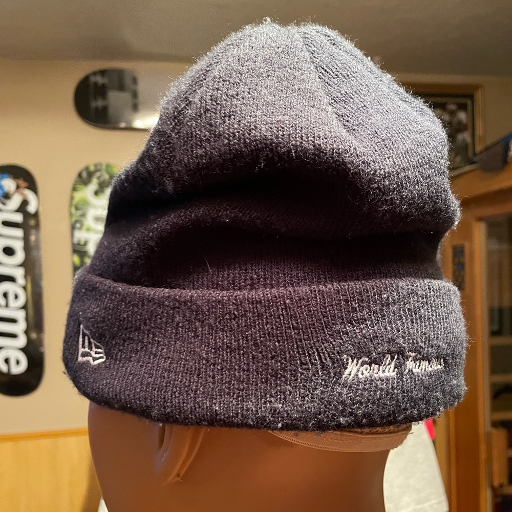 Supreme navy bandanna box logo beanie new era - Picture 5 of 9